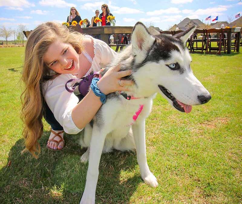 Girl with Dog